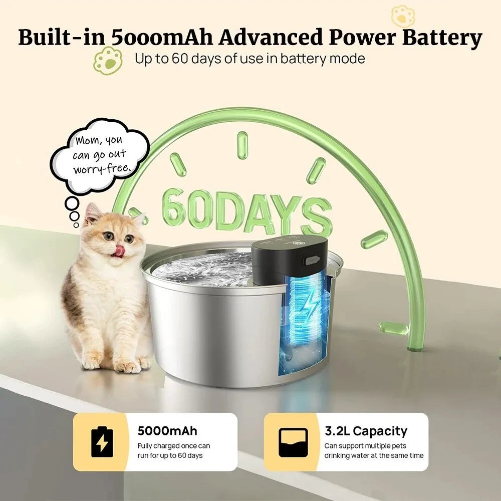 πΎ Petopia Wireless Water Fountain for Dogs & Cats