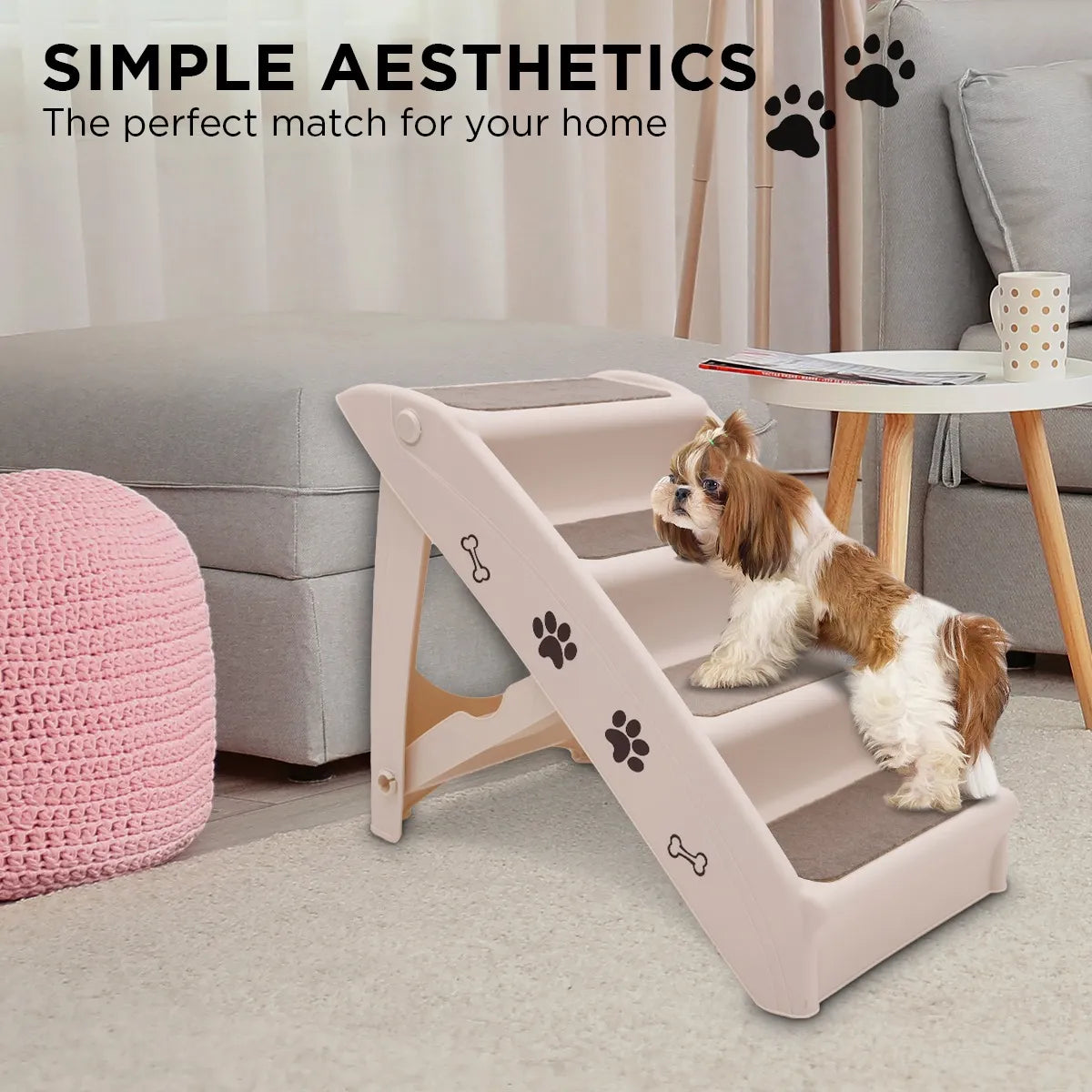 Petopia Dog Ramp Steps For Bed Sofa