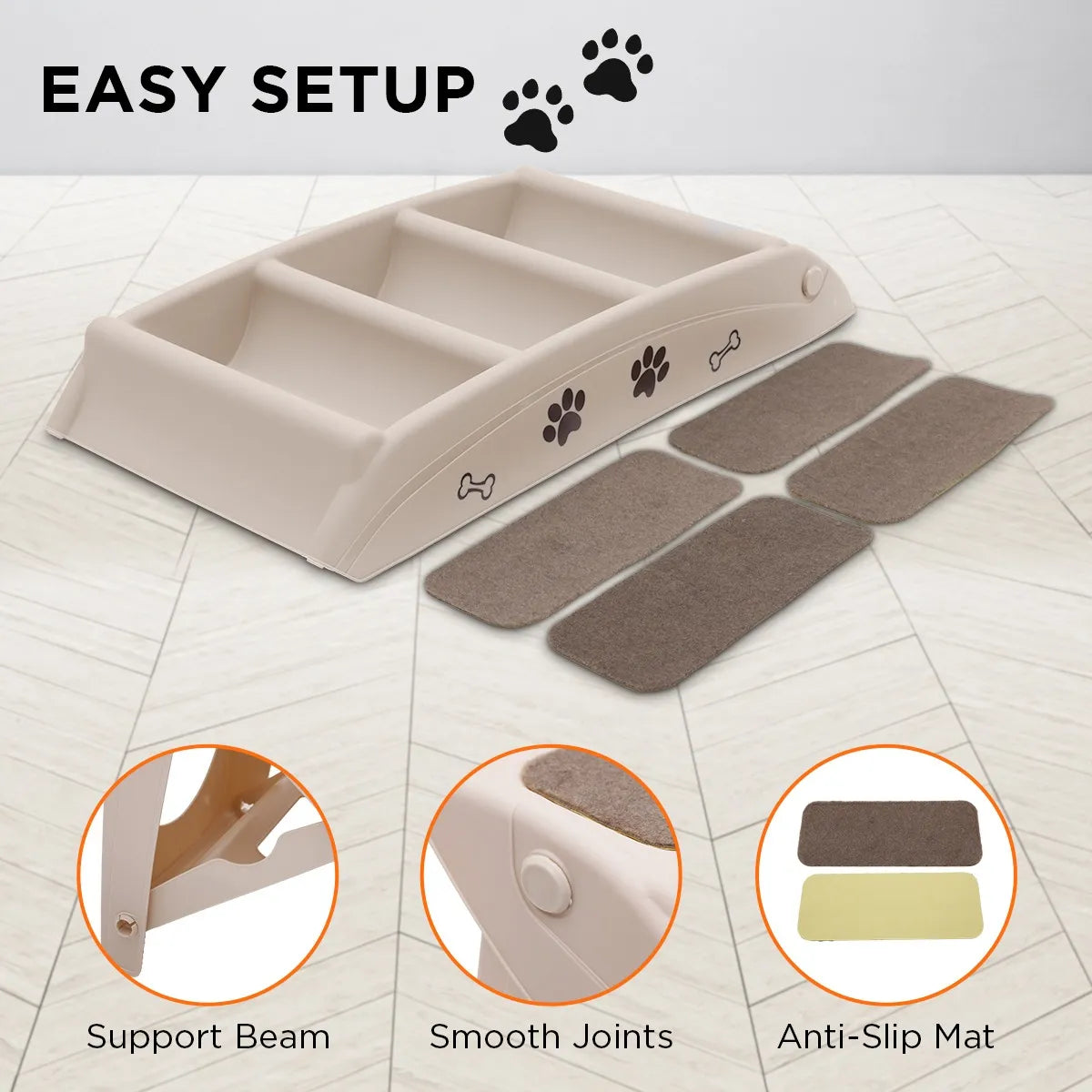 Petopia Dog Ramp Steps For Bed Sofa