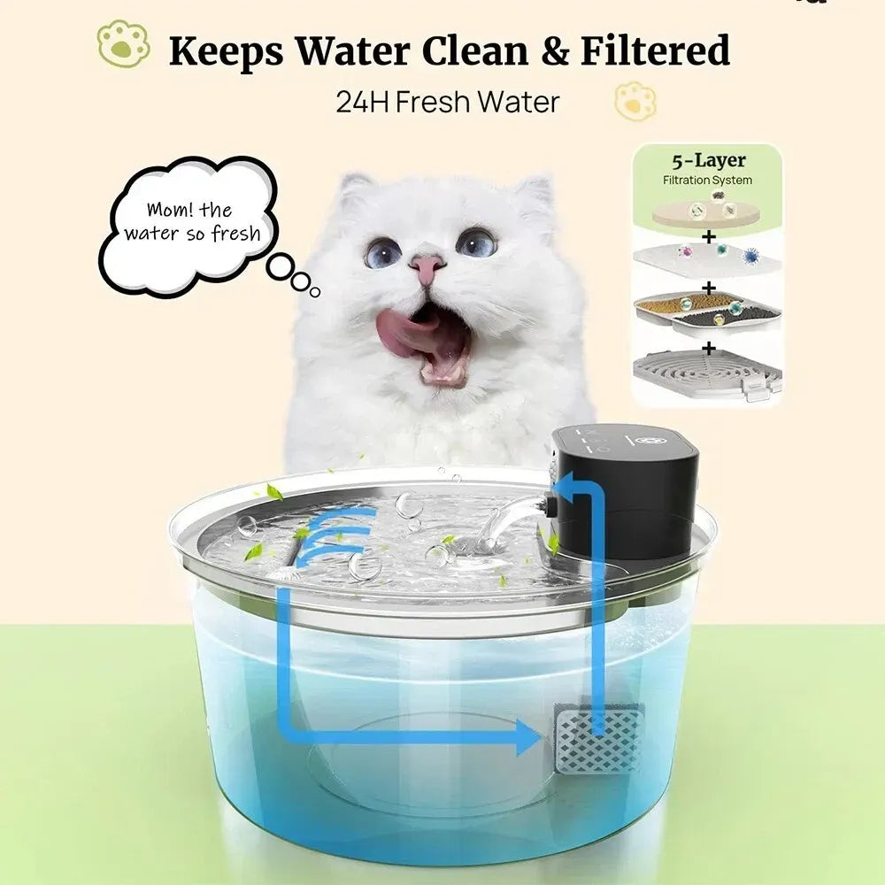 🐾 Petopia Wireless Water Fountain for Dogs & Cats